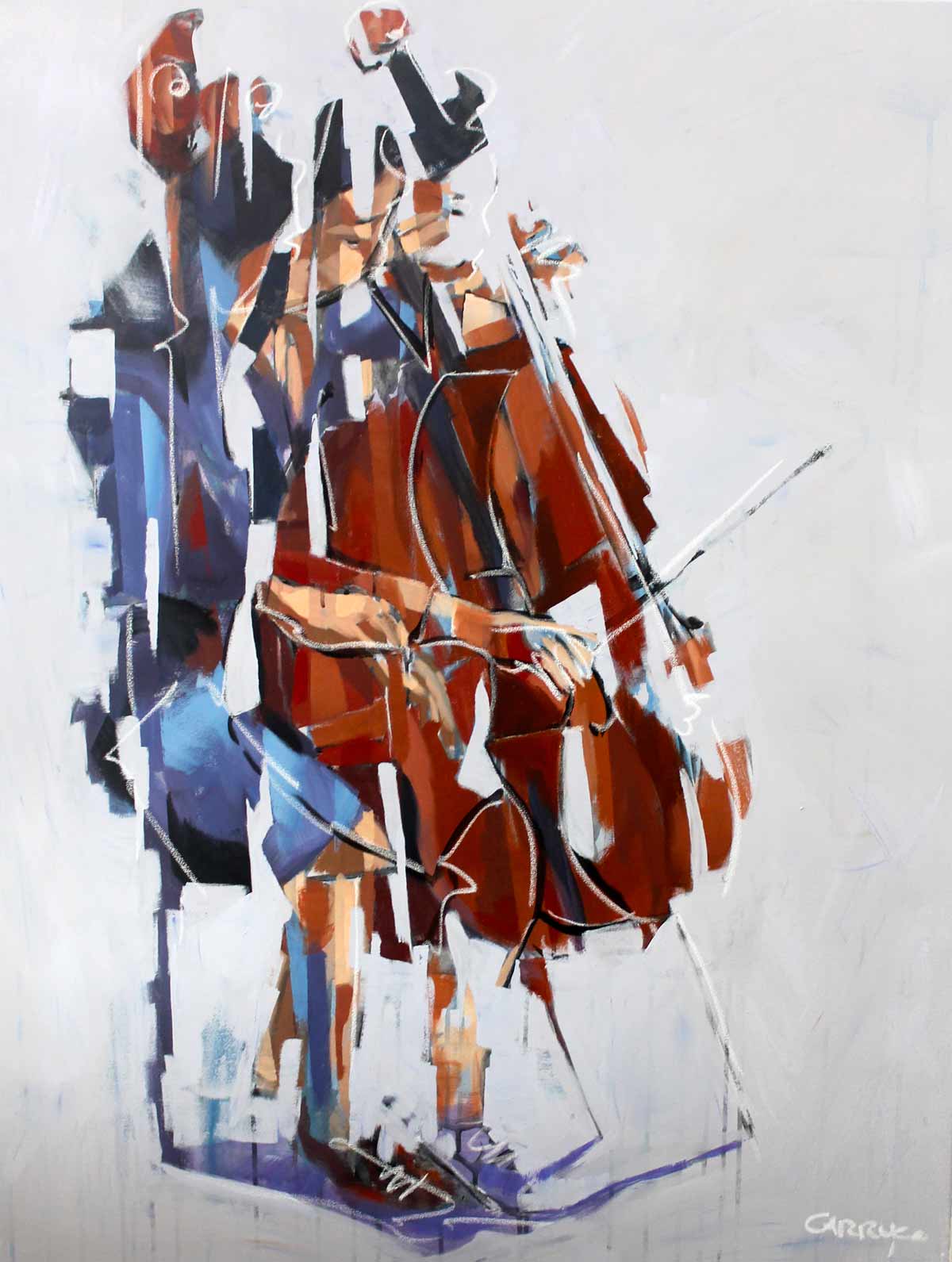Violoncelista — obra de Rui Carruço