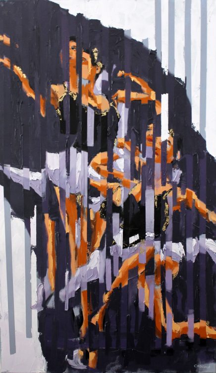 Pintura do Artista Plástico Rui Carruço Lavender Ballet