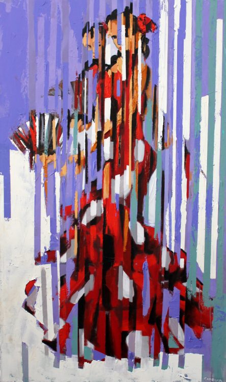 Pintura do Artista Plástico Rui Carruço Pretty in Red