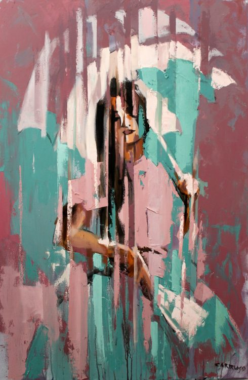 Pintura do Artista Plástico Rui Carruço Soft Rose