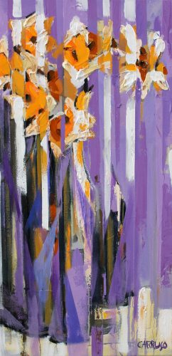 Pintura do Artista Plástico Rui Carruço Violet Charm