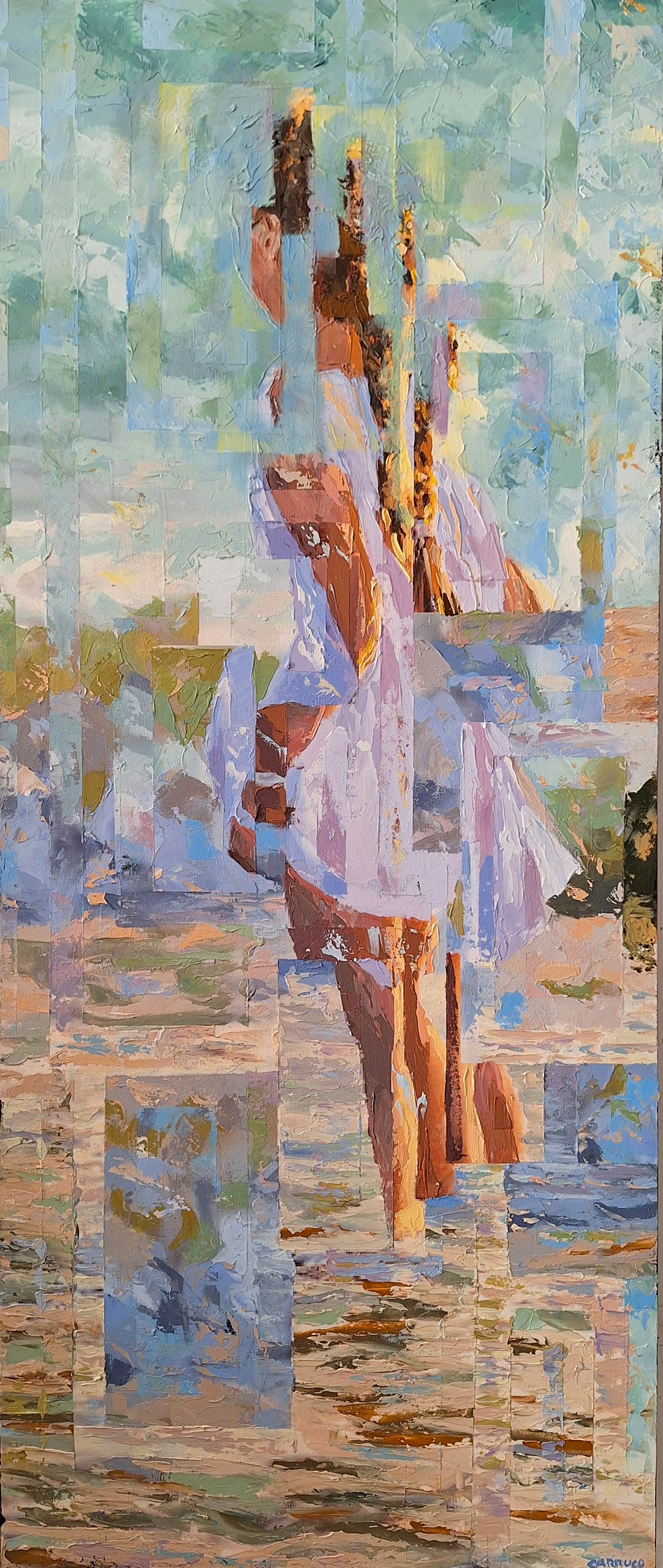 Sandy toes — painting by Rui Carruço
