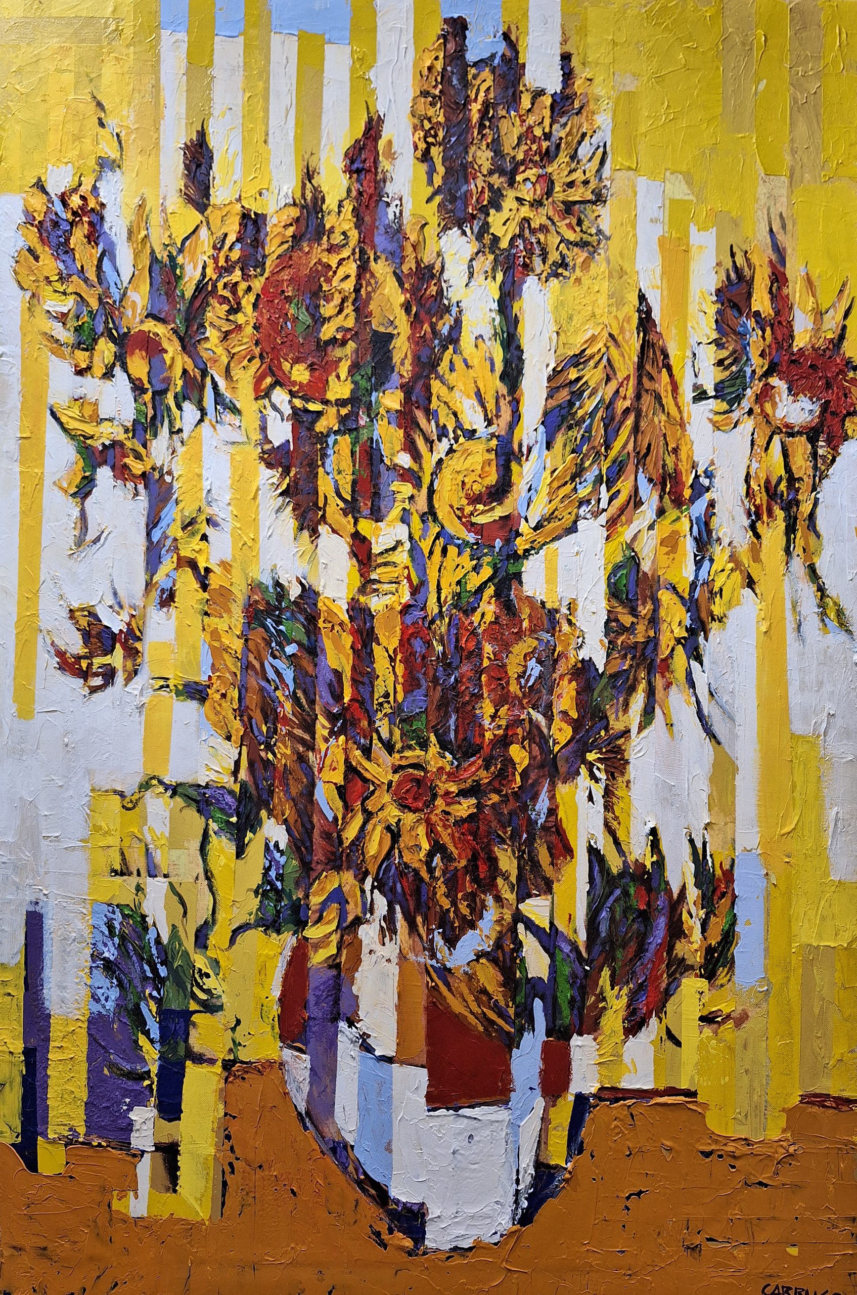 Sunflowers — Homenagem a Van Gogh — obra de Rui Carruço