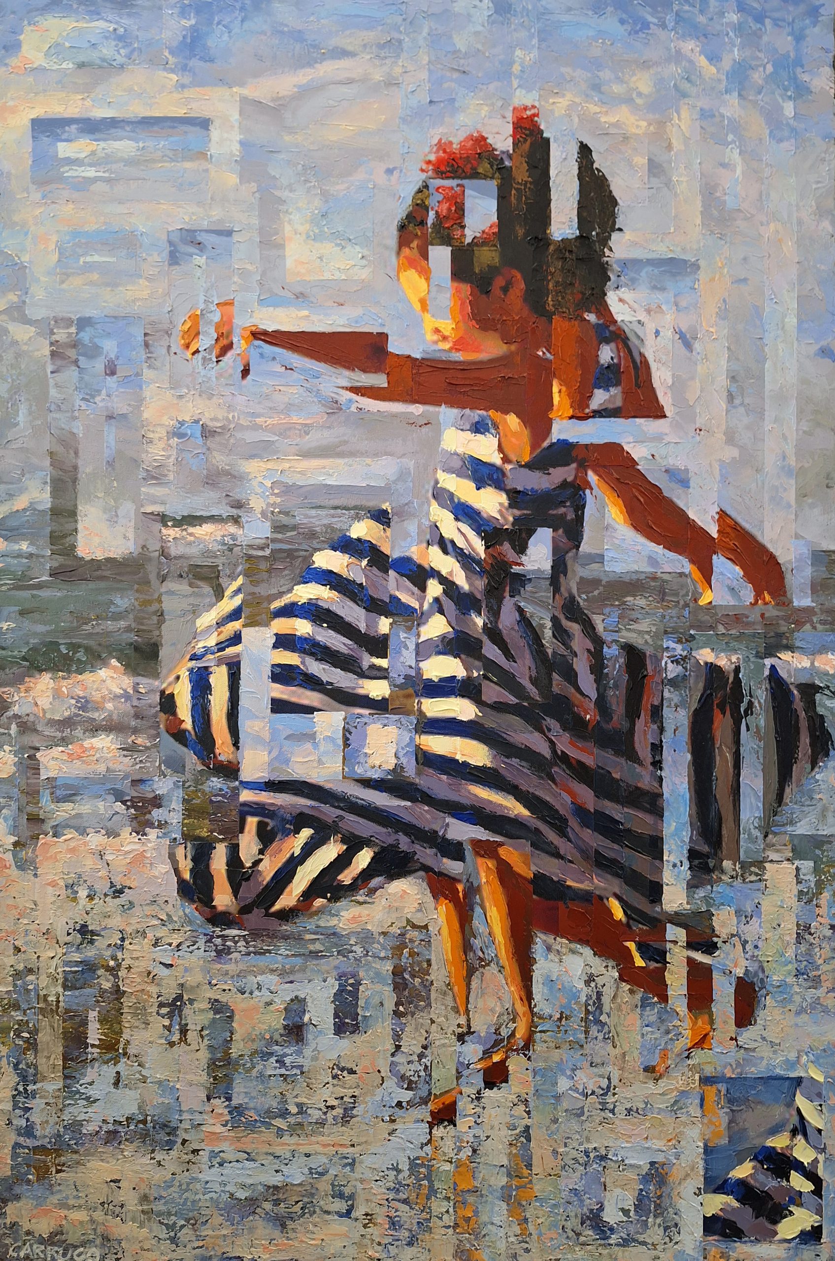 Happiness on the coast — painting by Rui Carruço