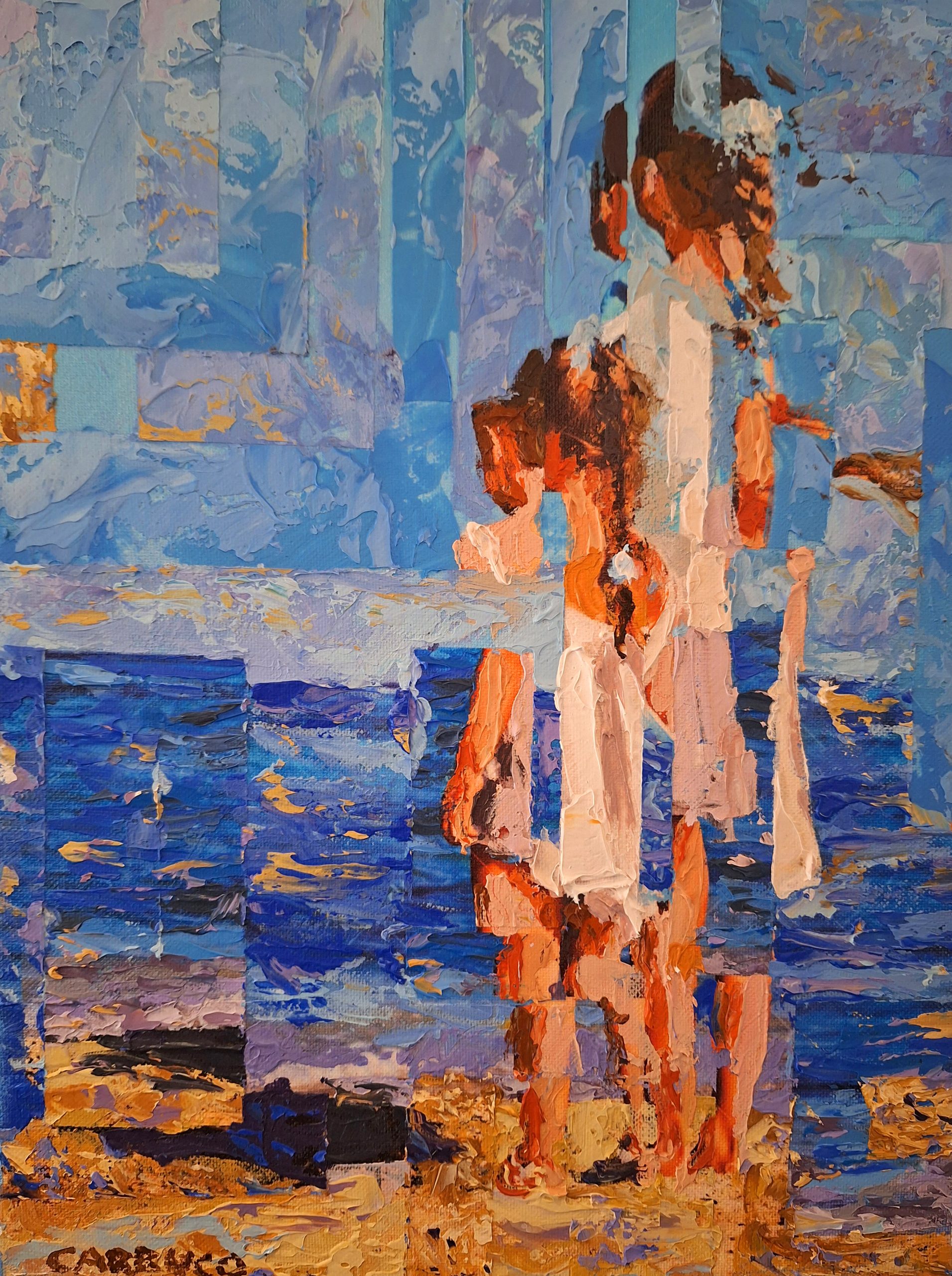 Twin hearts — painting by Rui Carruço