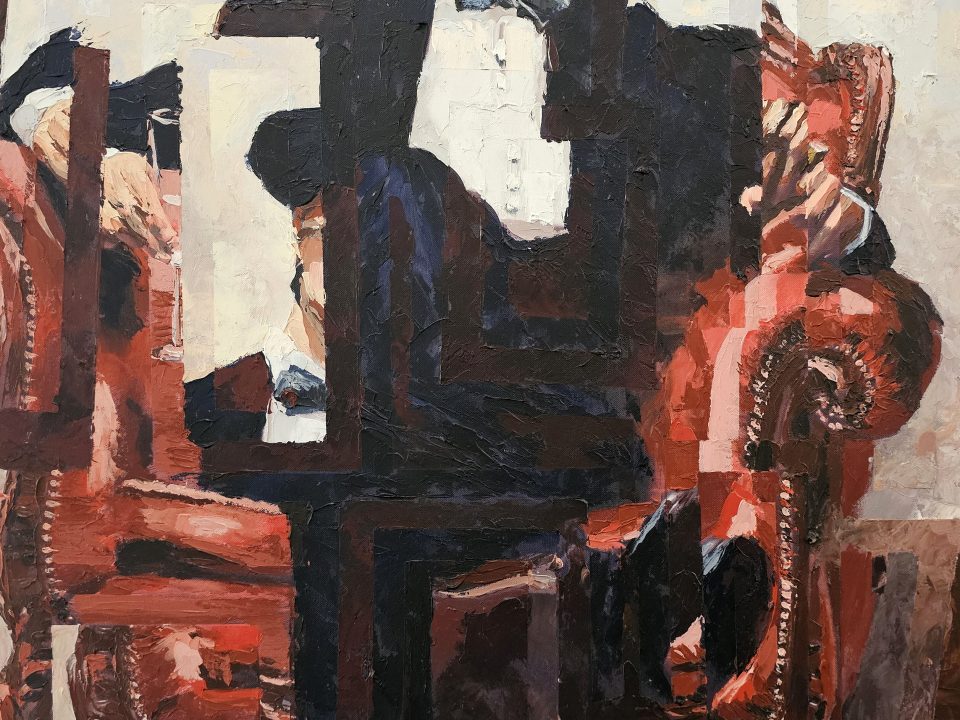 Squares of Poetry — Tribute to Fernando Pessoa — painting by Rui Carruço
