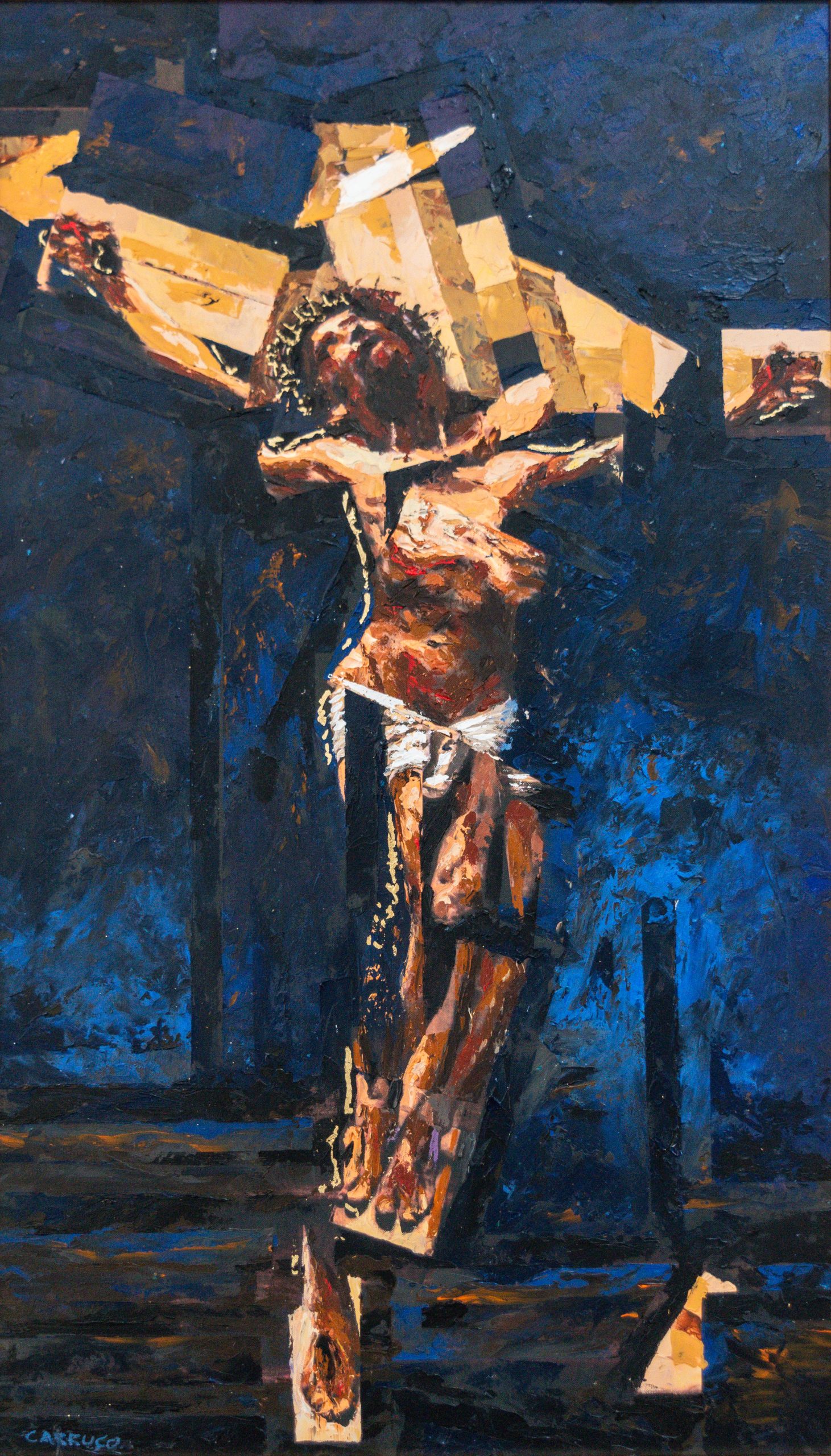 Cristo Poema da Paixão — pintura de Rui Carruço