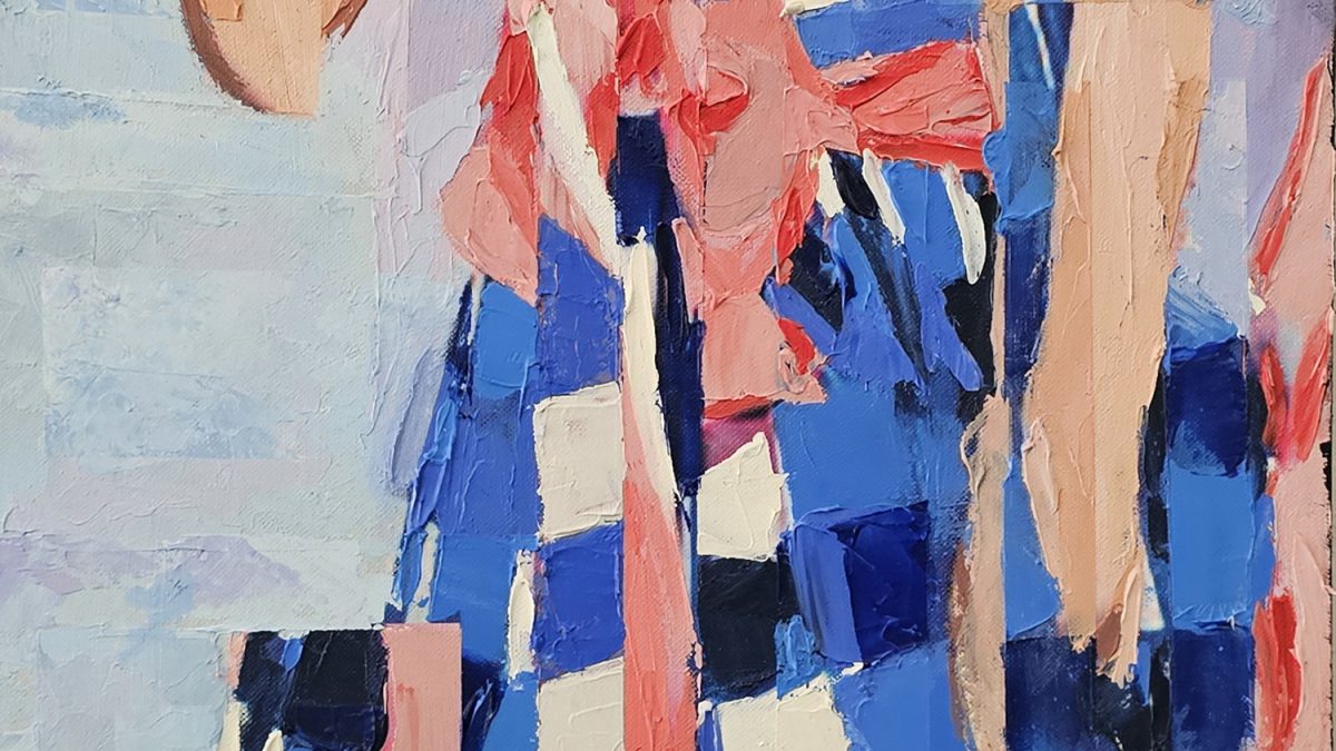 A Flor Que Me Olha — pintura original de Rui Carruço