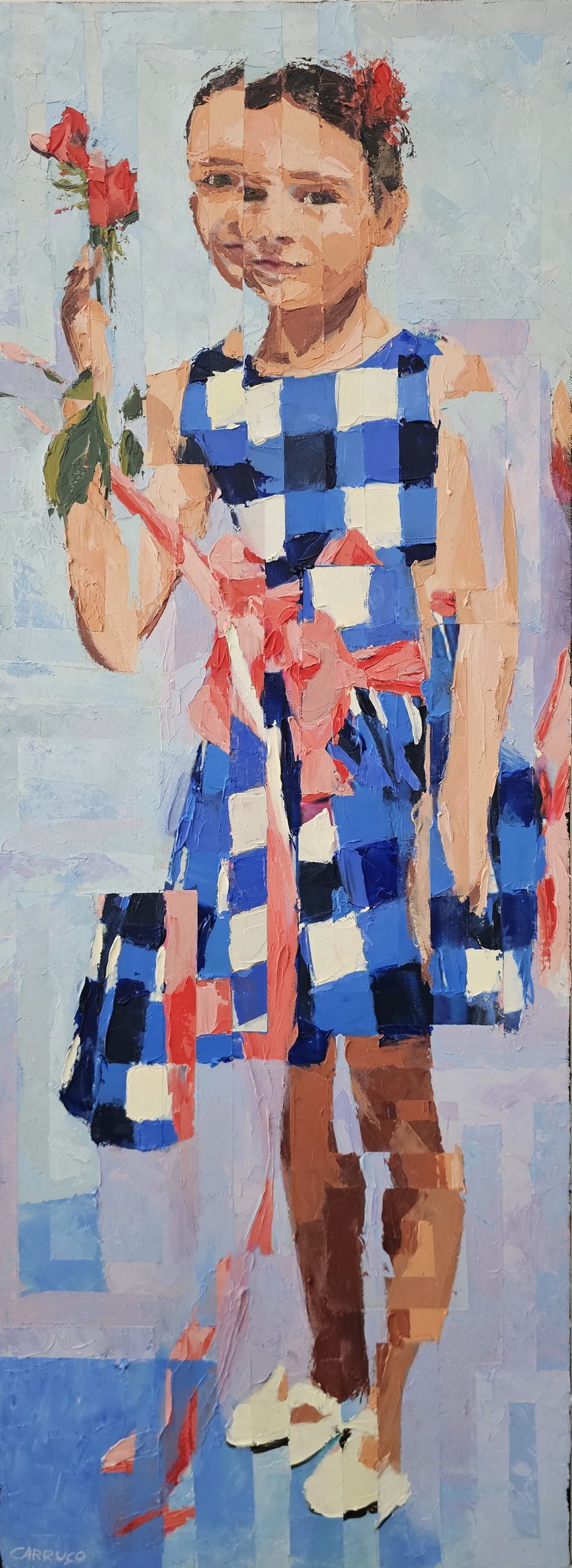 A Flor Que Me Olha — pintura original de Rui Carruço