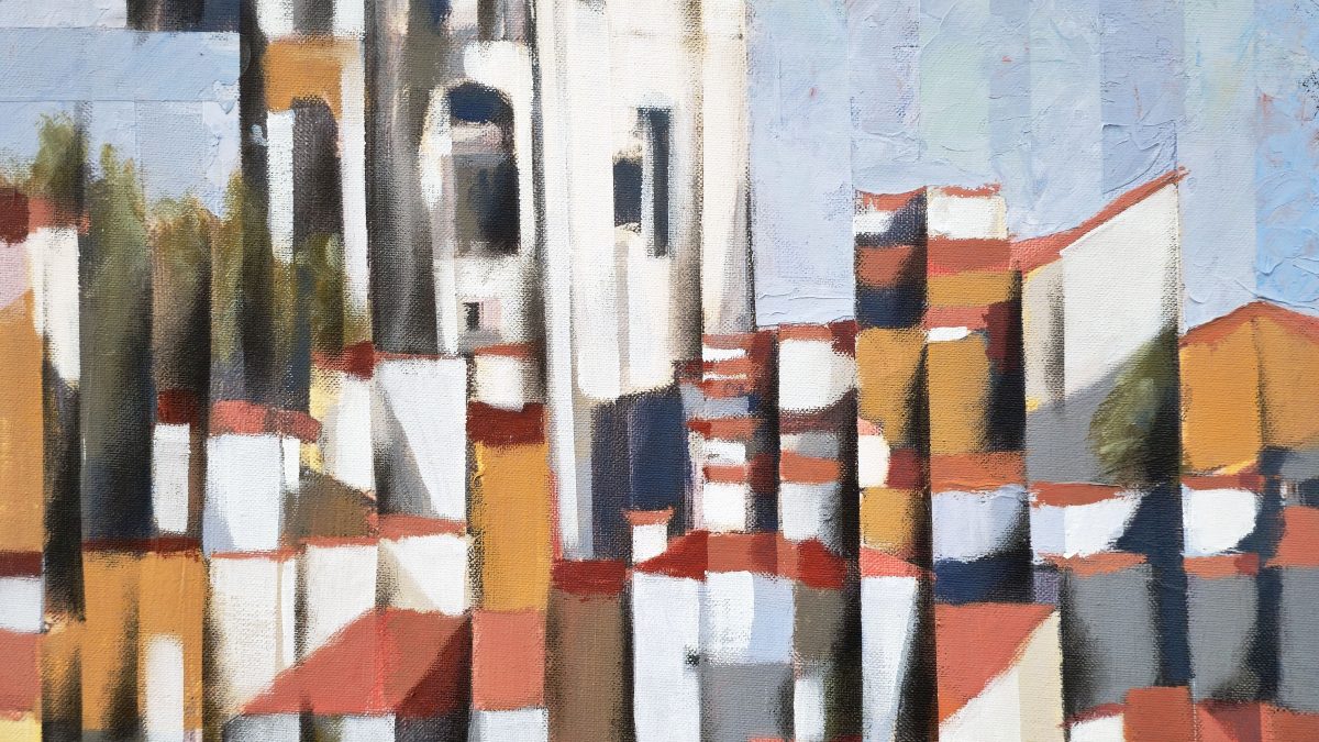 Lisboa - Arquitetura da Memória — pintura original de Rui Carruço
