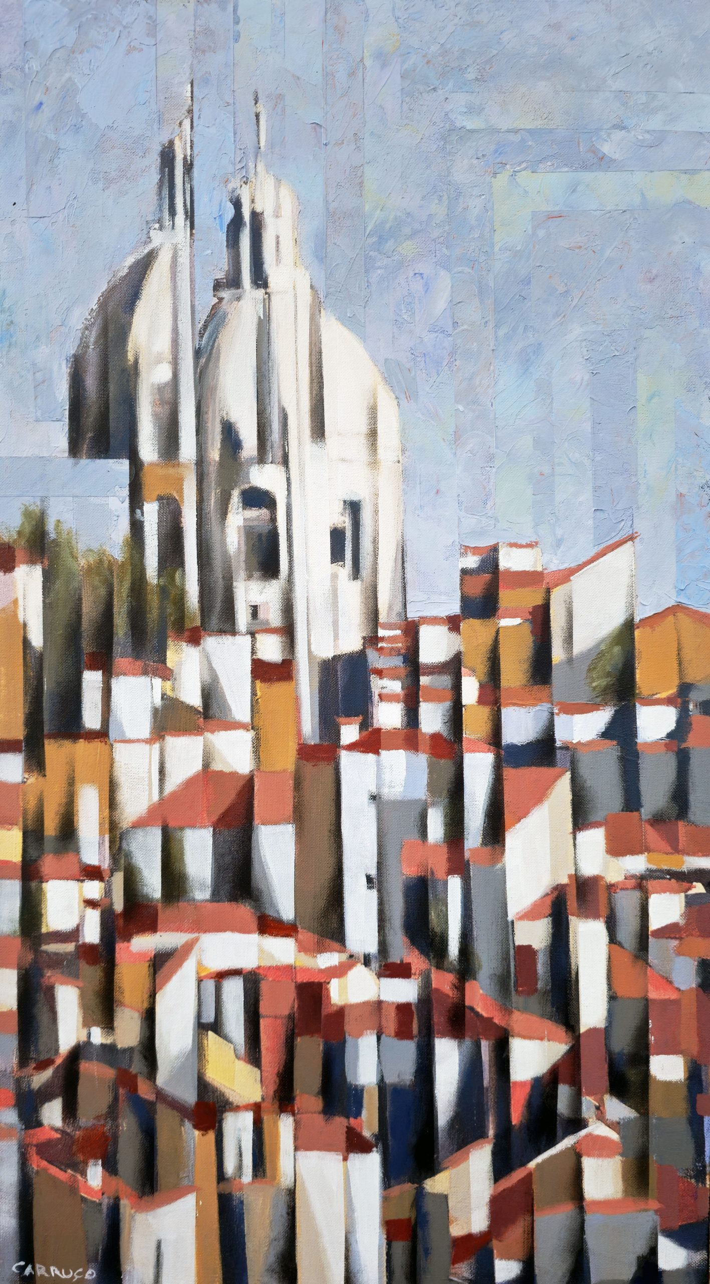 Lisboa - Arquitetura da Memória — pintura original de Rui Carruço
