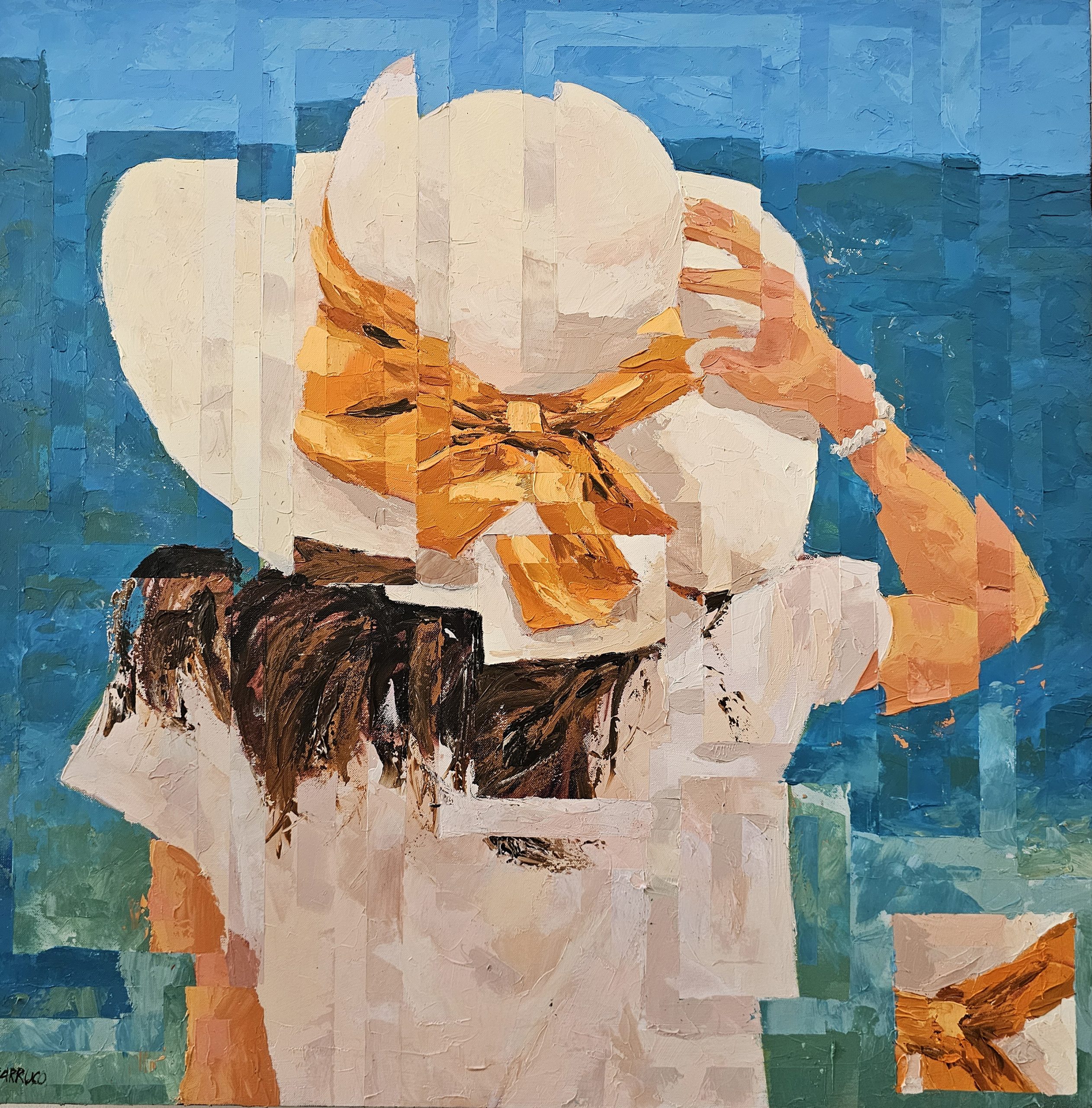 Contemplação Infinita — pintura original de Rui Carruço