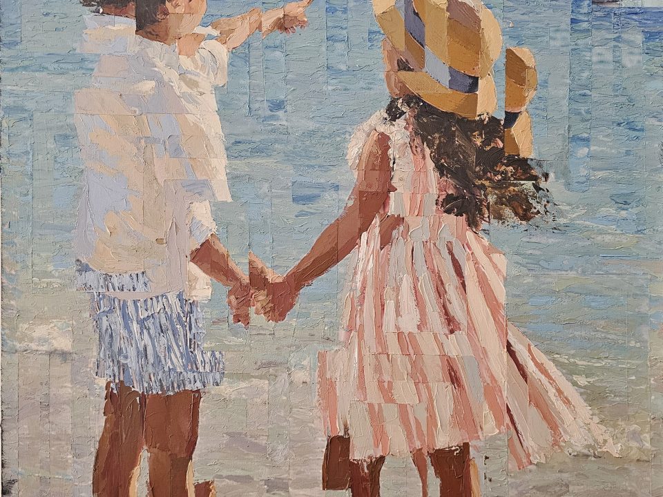 Dois Olhares, Um Horizonte — pintura original de Rui Carruço