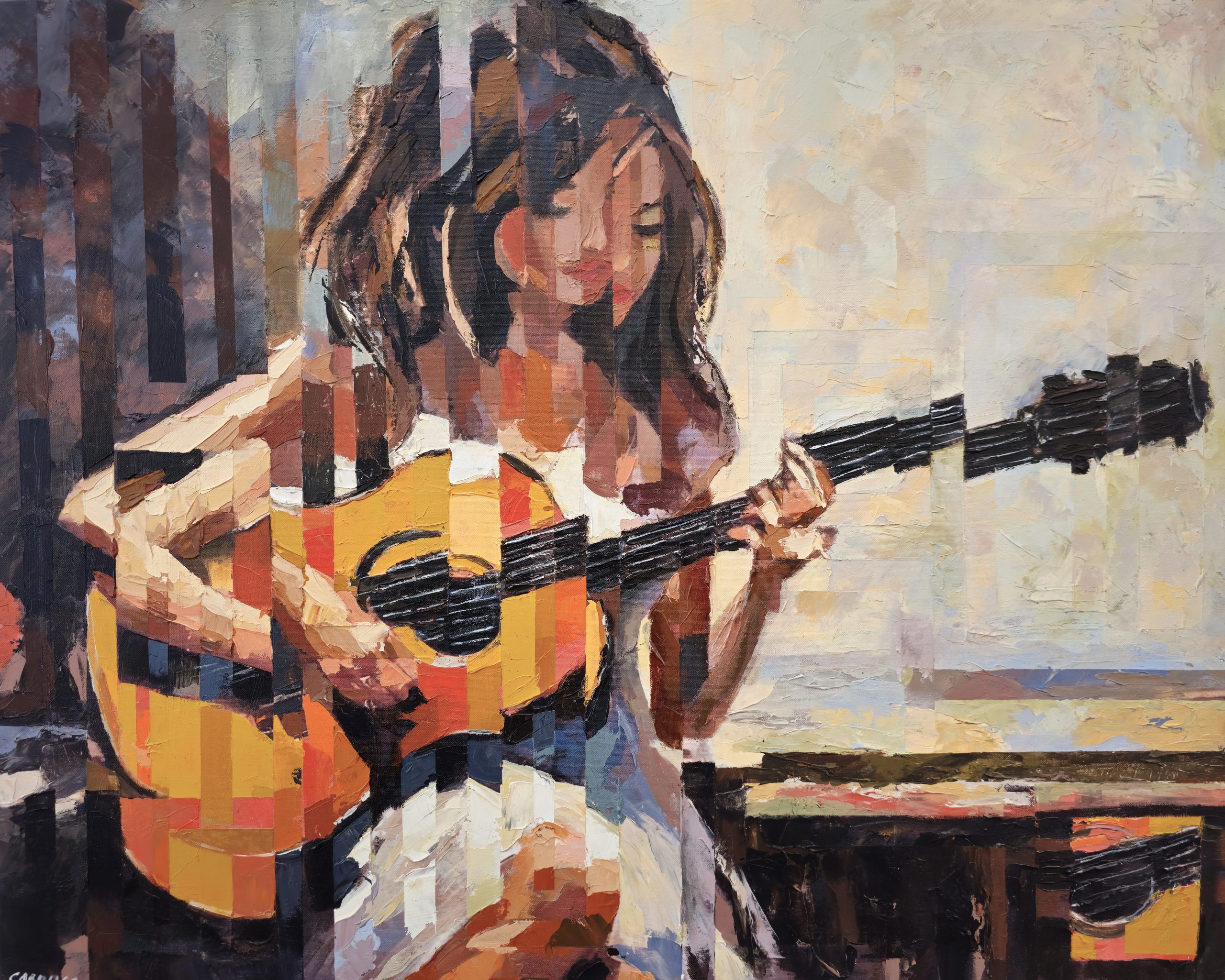 Ecos de Harmonia — pintura original de Rui Carruço
