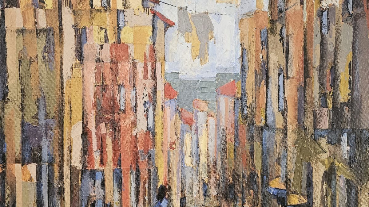 Fragmentos de Lisboa Antiga — pintura original de Rui Carruço