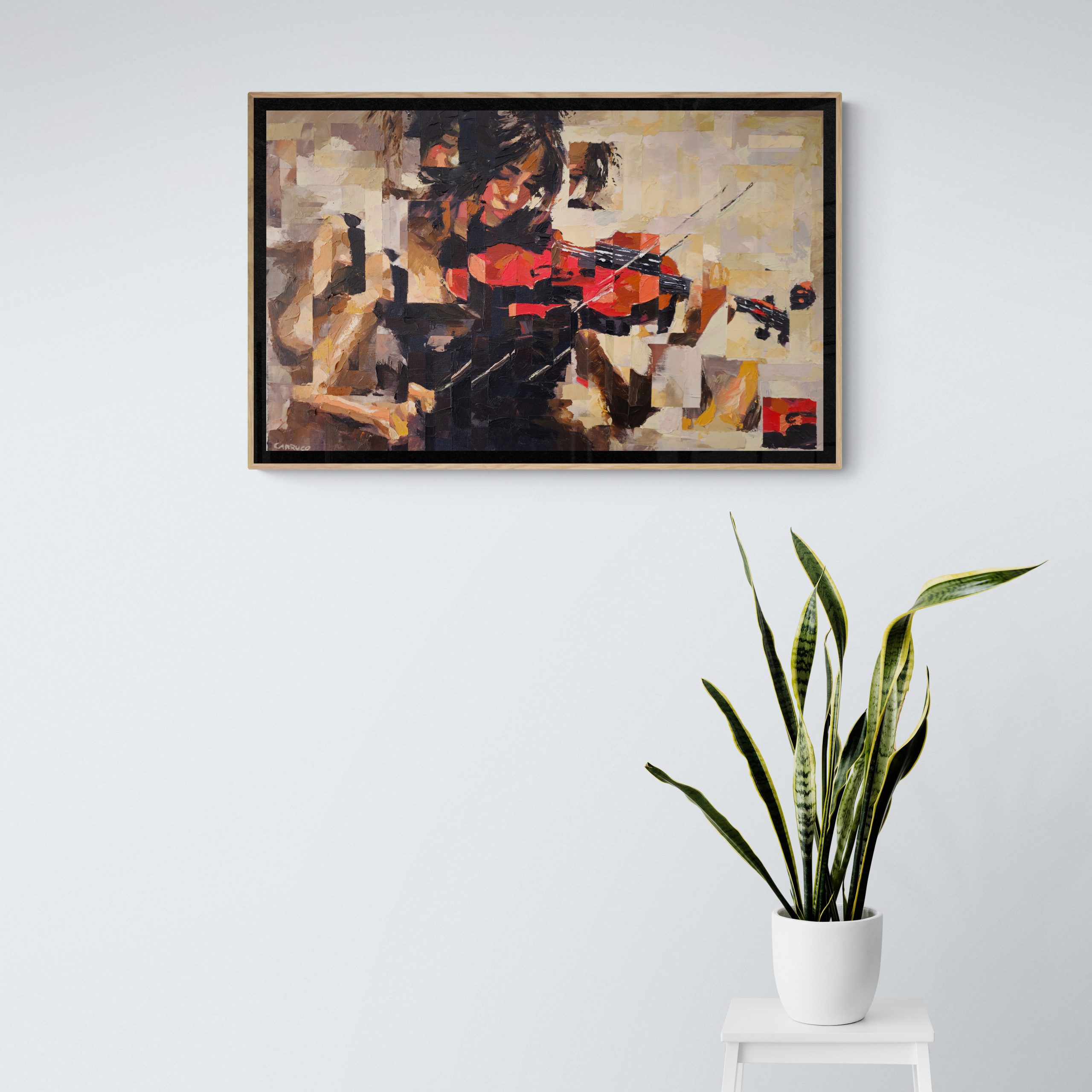 Harmony of Dreams by Rui Carruço — painting displayed in a contemporary interior
