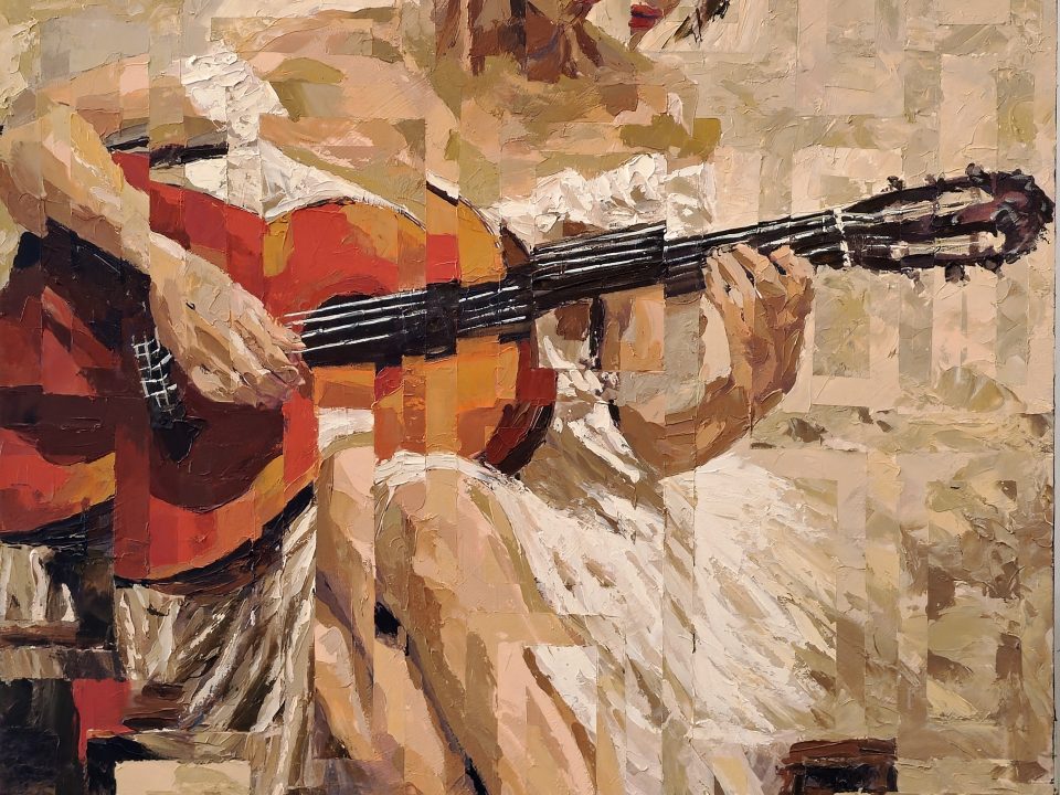 A Melodia que se Dissolve no Sonho — pintura original de Rui Carruço