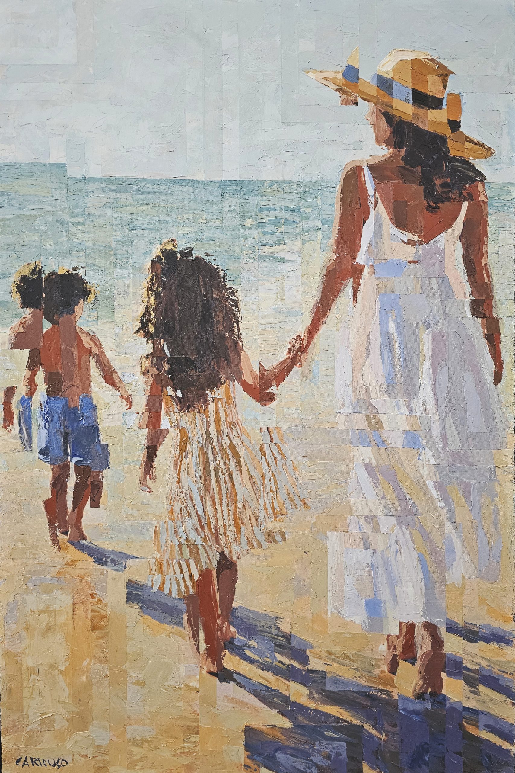 Memória de um Verão — pintura original de Rui Carruço