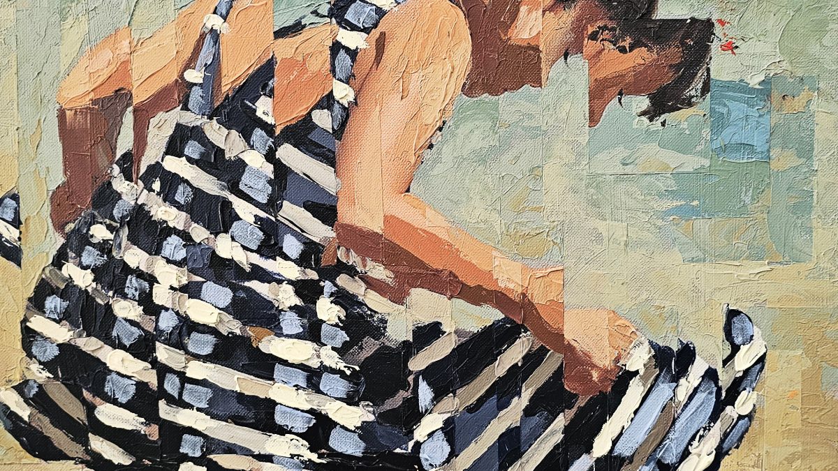O Azul que Brinca — pintura original de Rui Carruço