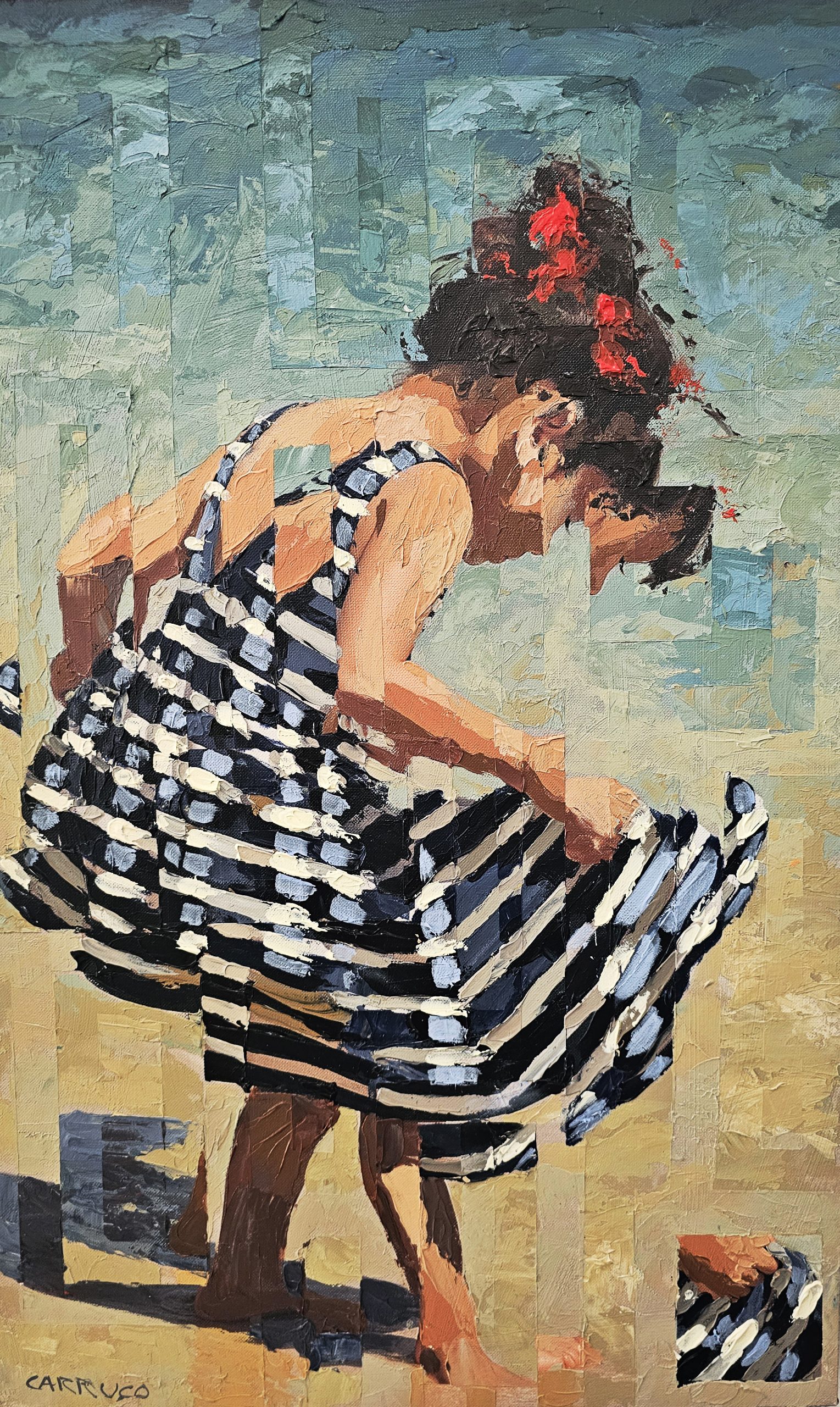 O Azul que Brinca — pintura original de Rui Carruço