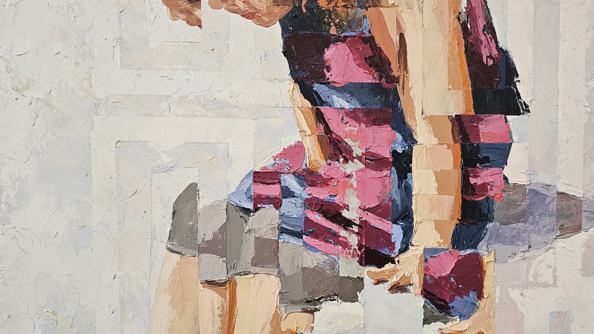 Onde a Ternura Mora — pintura original de Rui Carruço