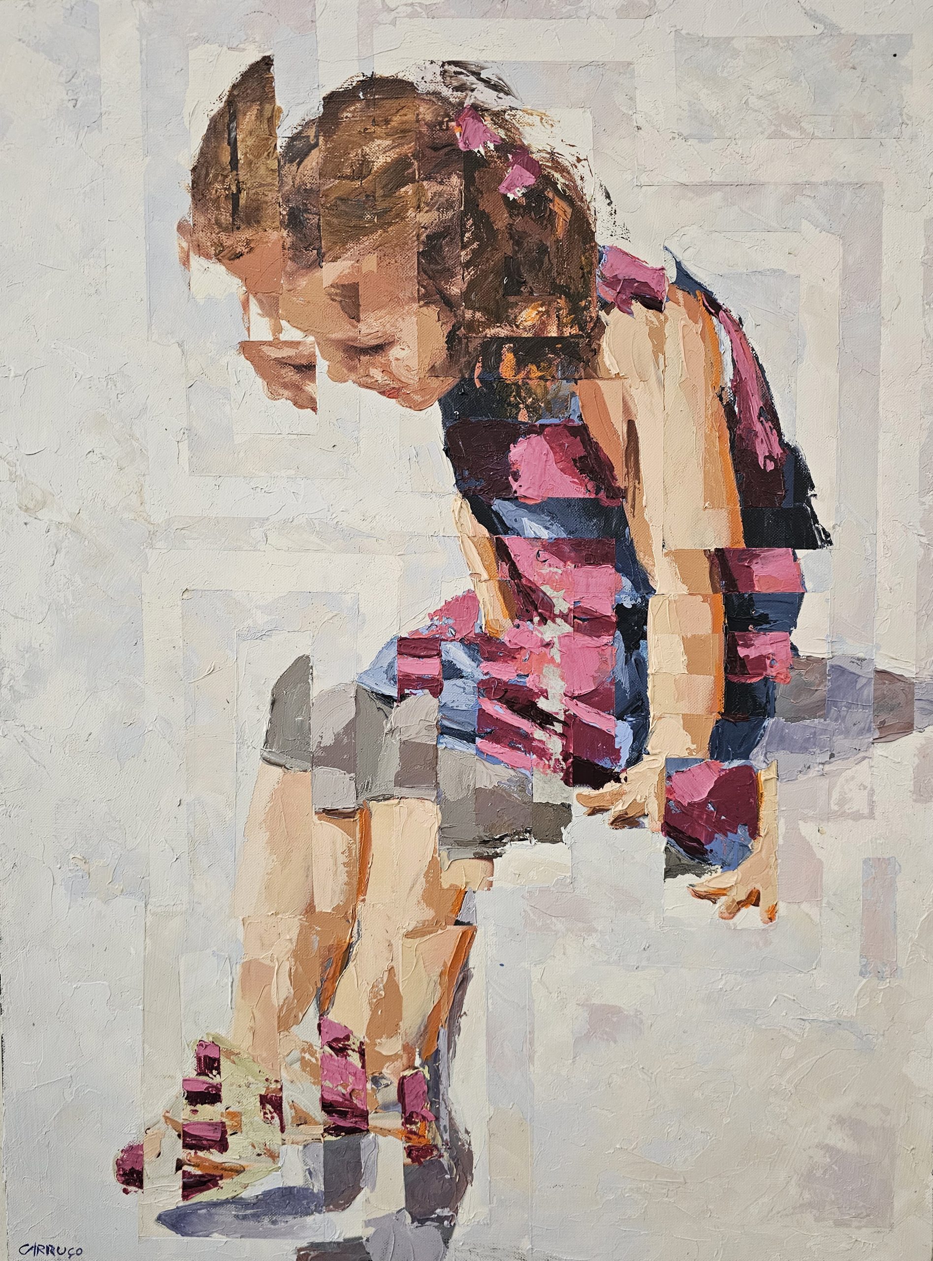Onde a Ternura Mora — pintura original de Rui Carruço