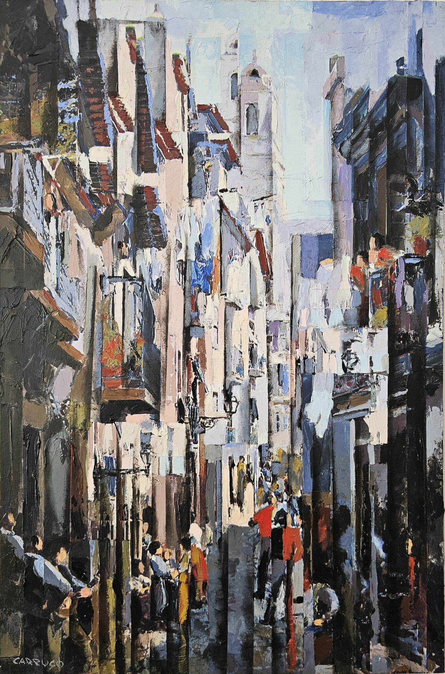 Alfama que Canta em Silêncio — pintura original de Rui Carruço