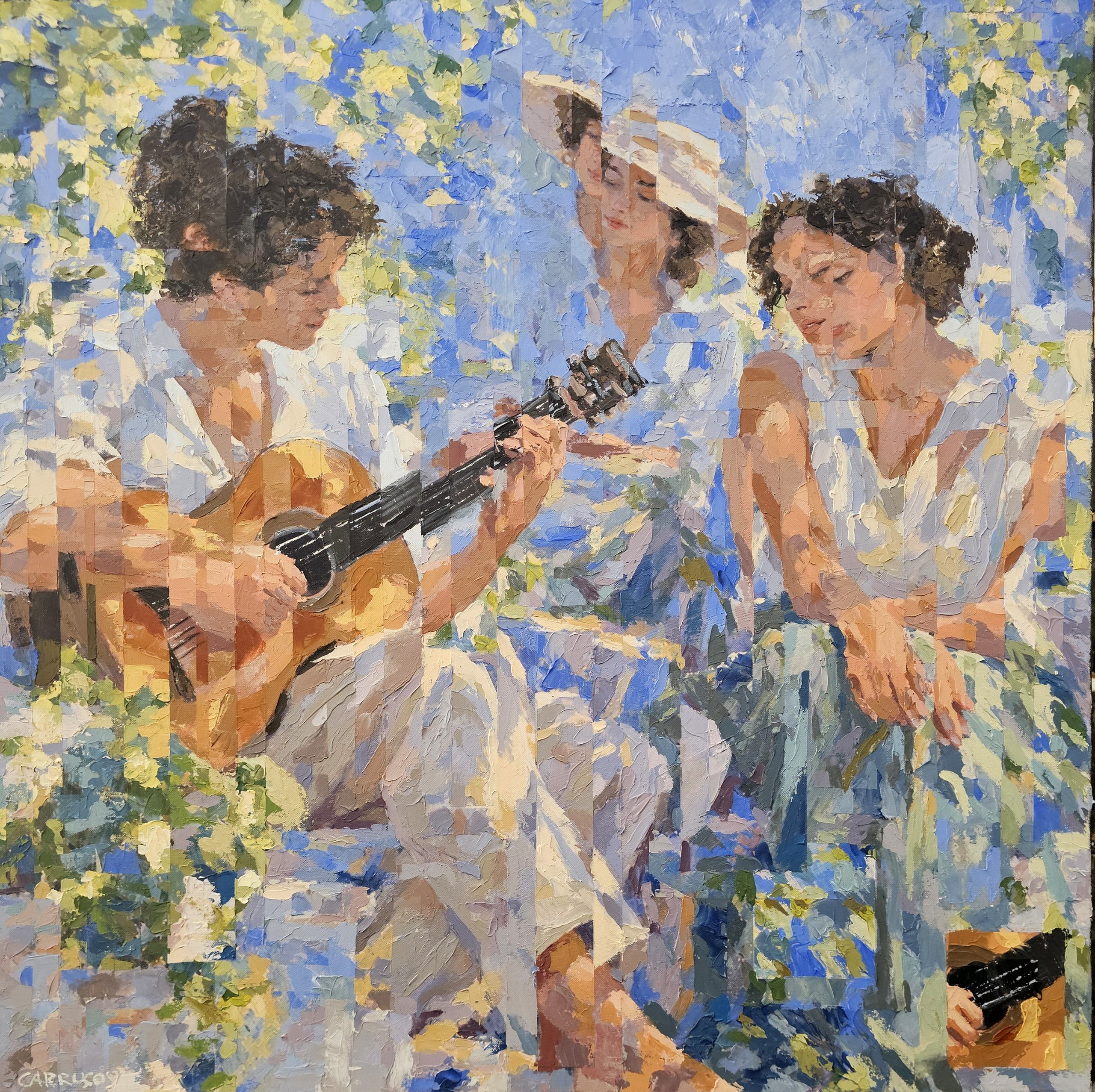 Quando a Música Nos Encontra — pintura original de Rui Carruço