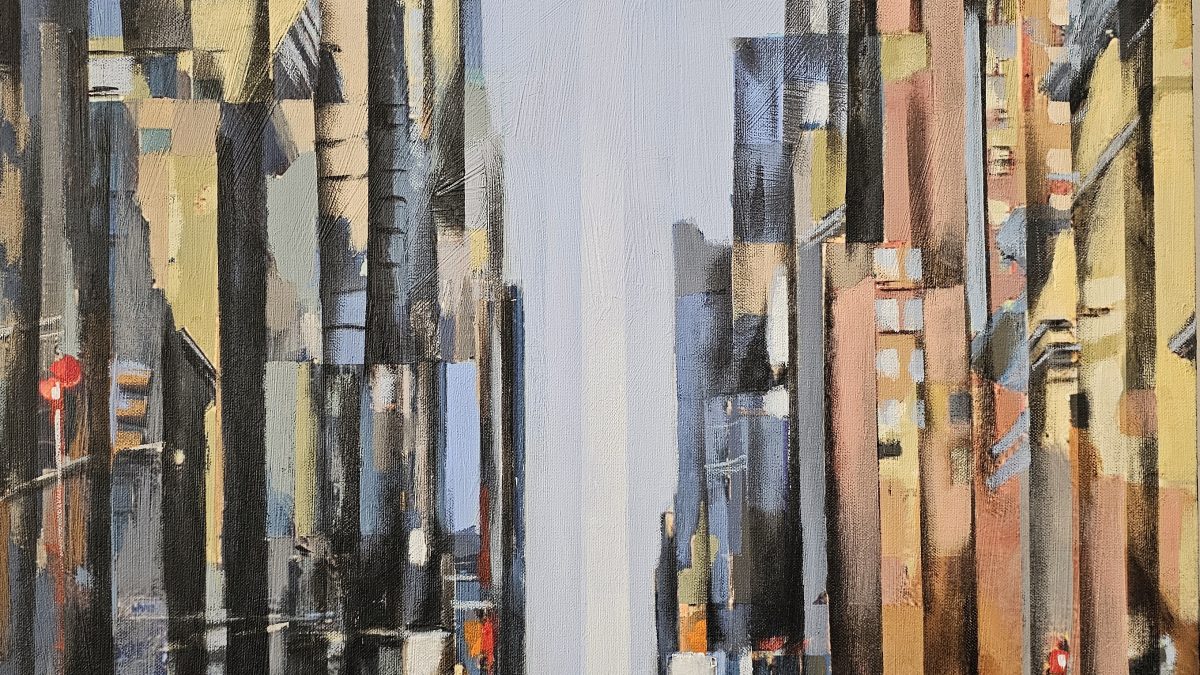 Reflexos que Sussurram Histórias — pintura original de Rui Carruço