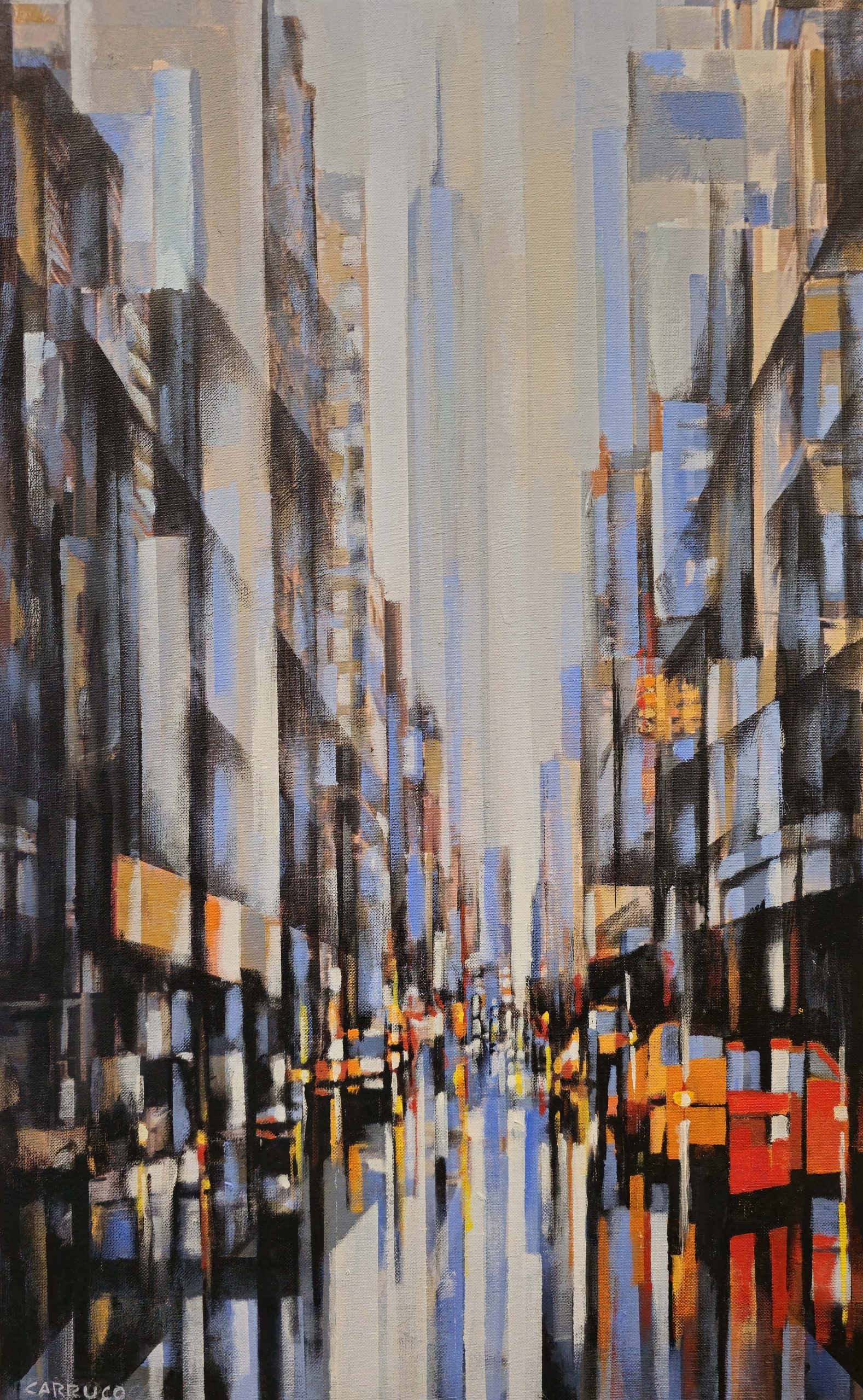 Ruas que Nunca Dormem — pintura original de Rui Carruço