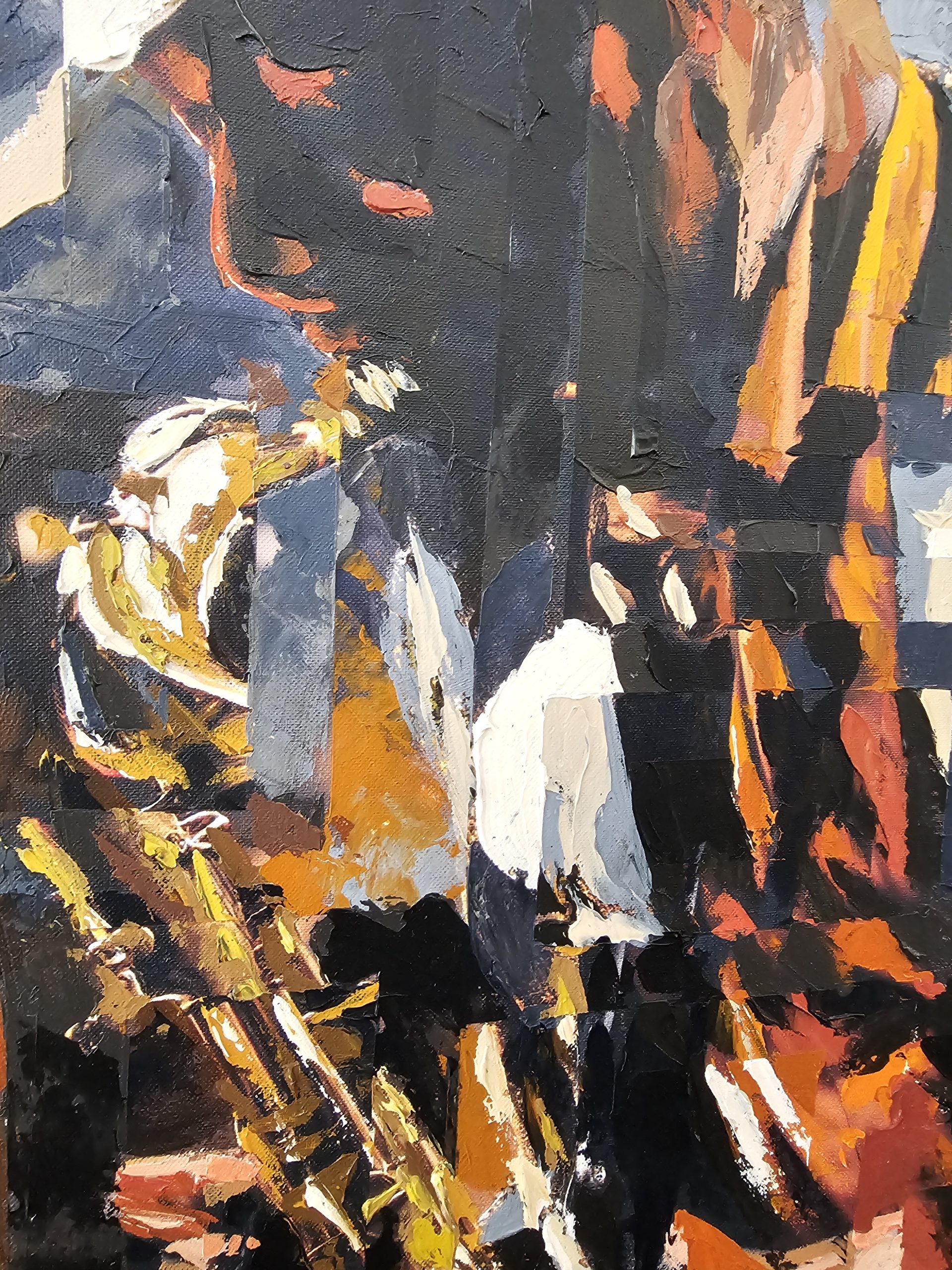 Sound and Light Among Shadows — additional photograph of the painting by Rui Carruço 1