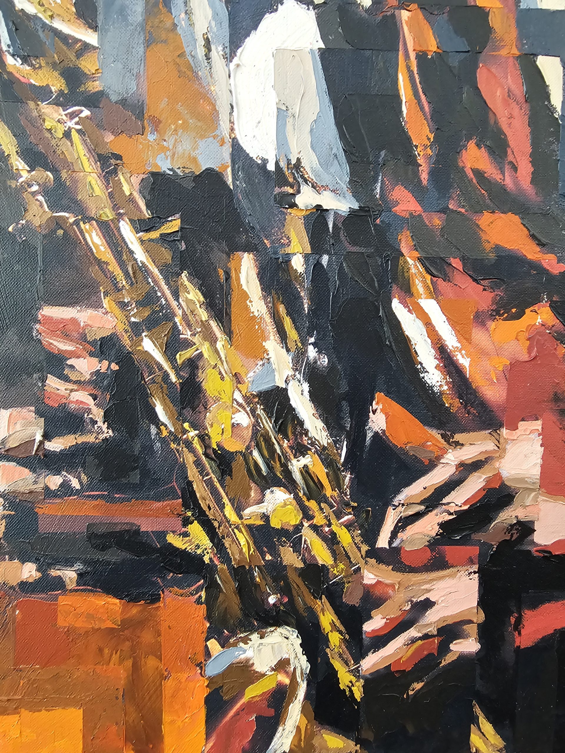 Sound and Light Among Shadows — additional photograph of the painting by Rui Carruço 2
