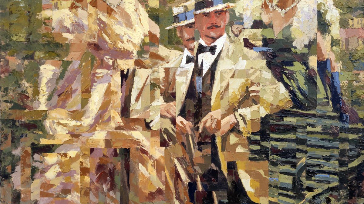 A Elegância da Luz de Verão — pintura original de Rui Carruço