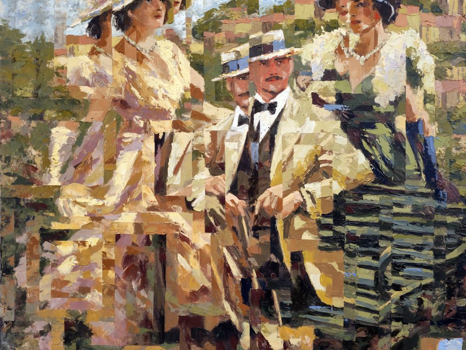 A Elegância da Luz de Verão — pintura original de Rui Carruço