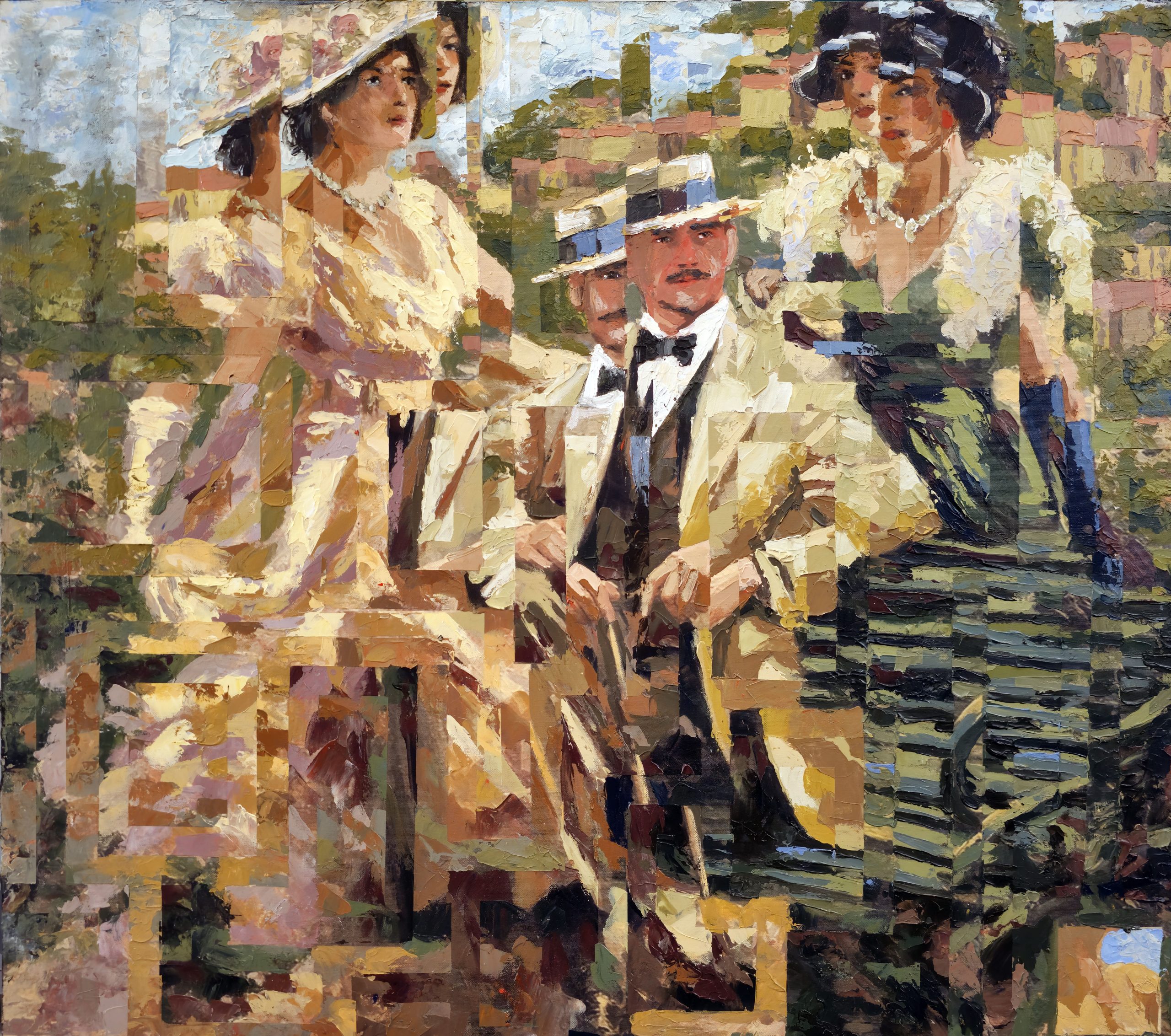 A Elegância da Luz de Verão — pintura original de Rui Carruço