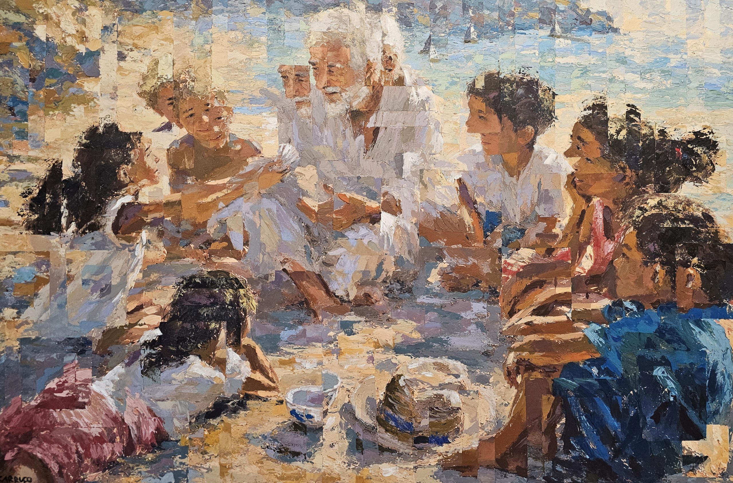 Onde a Luz Começa — pintura original de Rui Carruço