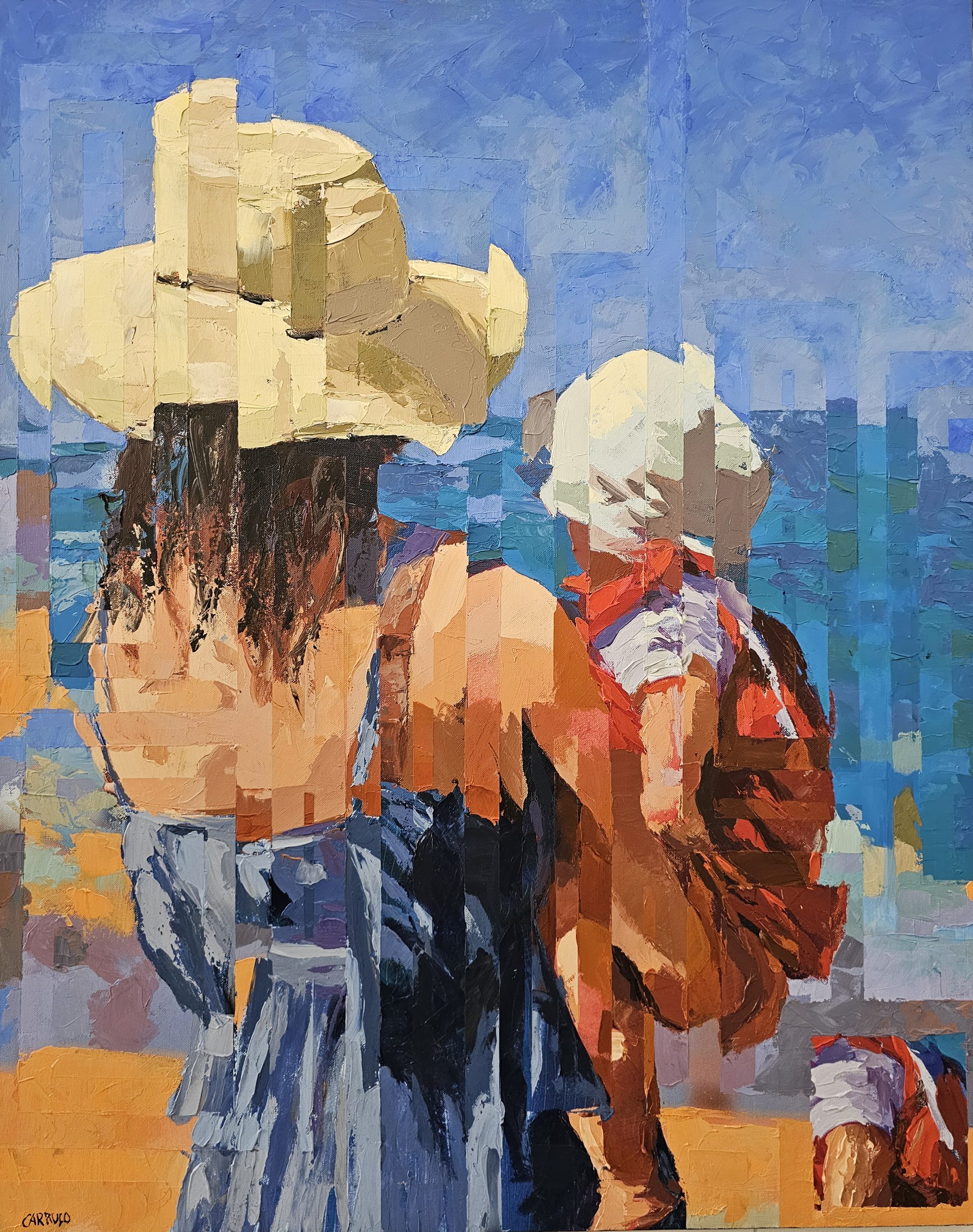 Vento e Afeto — pintura original de Rui Carruço